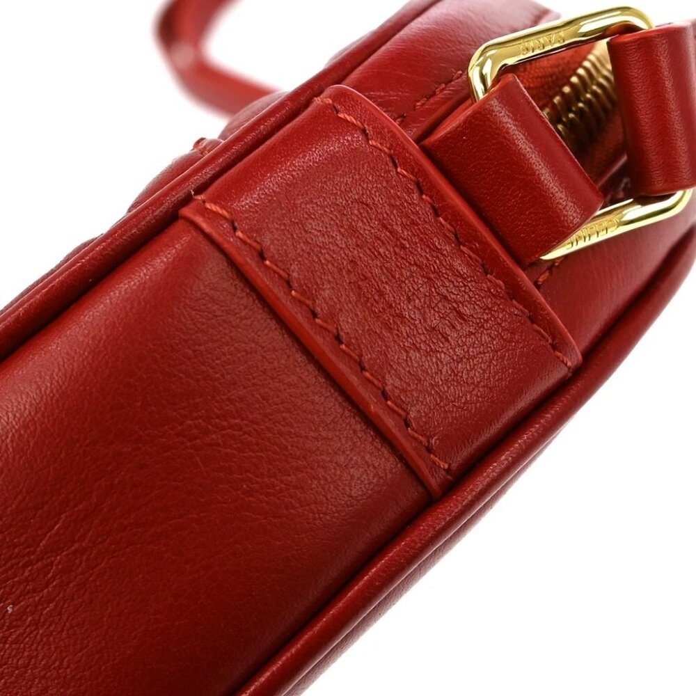 Celine Red Leather Shoulder Bag S-CE-0119 NQ02880 BNN05 - Picture 5 of 7
